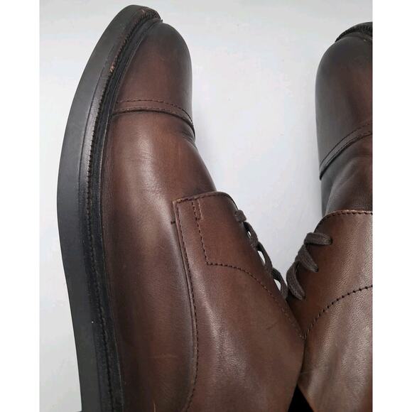 Polo Ralph Lauren Asher Captoe Oxfords Dress Shoes Mens Size 9D Brown Leather main image 4